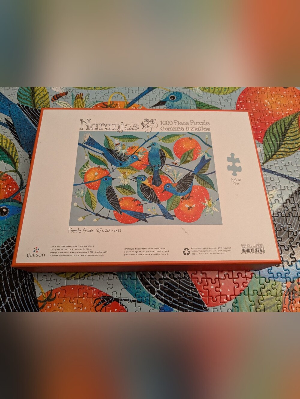 Galison 1000 Piece Puzzle - Picture 9 of 9